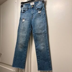 Frame “le high straight” destroyed jeans - size 23
